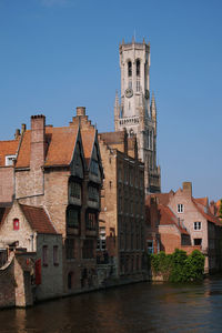 Low angle view of building against clear sky