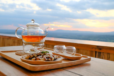 Close-up of drink on table