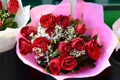 Close-up of rose bouquet