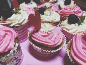 Close-up of cupcakes