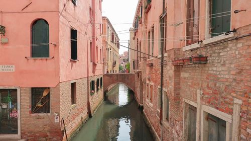 Canal amidst buildings in city