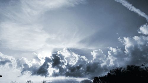 Low angle view of clouds in sky