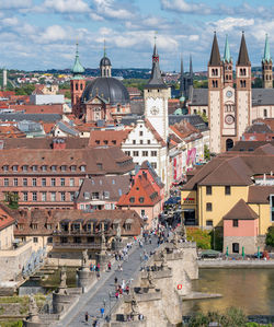 View of buildings in city