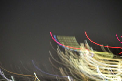 Abstract image of light trails