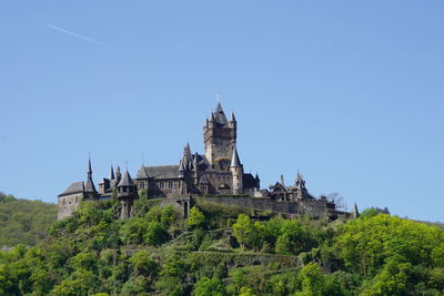 Low angle view of historical building against clear sky