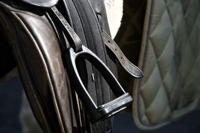 Close-up of stirrup