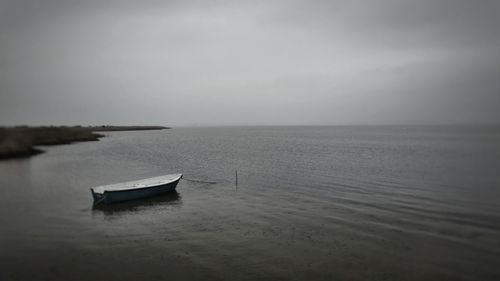 Scenic view of calm sea against sky