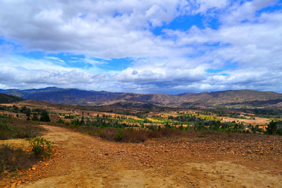 Scenic view of landscape against sky