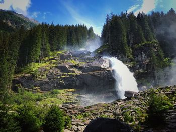 Waterfall in forest