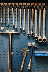 Close-up of rusty metal structure