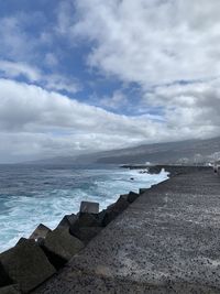 Scenic view of sea against sky