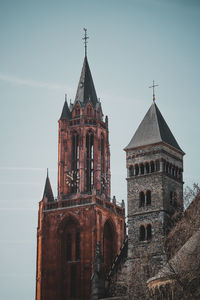 Low angle view of historic building against sky