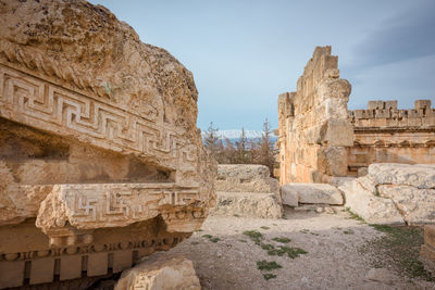 Old ruins against sky