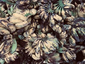 High angle view of vegetables in market