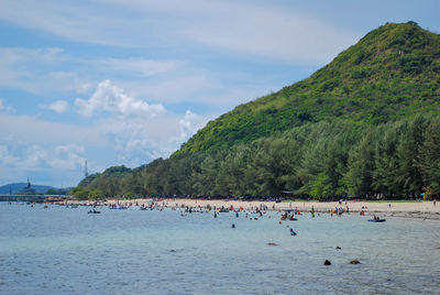 Group of people on beach