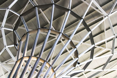 Full frame shot of spiral patterned ceiling