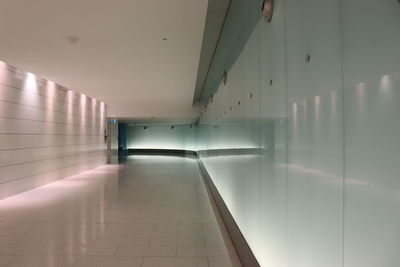 Empty corridor of building