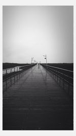 View of pier over water