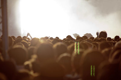 People enjoying at concert