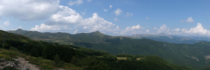 Panoramic view of landscape against sky