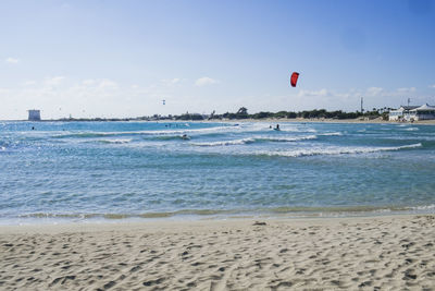 Scenic view of beach