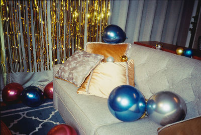 Close-up of christmas decorations