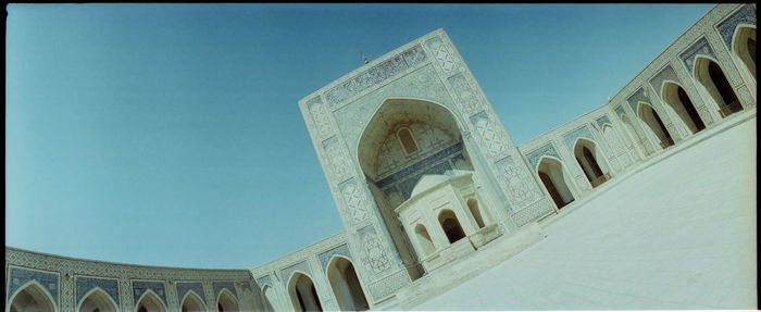 Low angle view of historic building