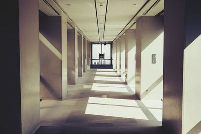 Empty corridor of building