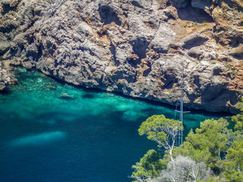 Aerial view of sea