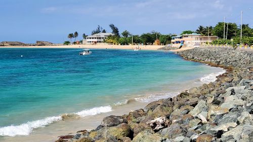 Scenic view of sea against sky