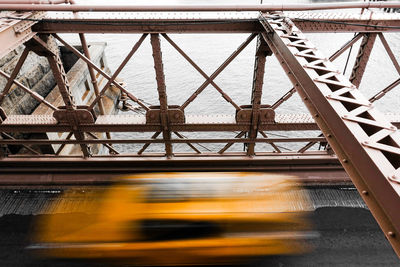 Close-up of bridge over river