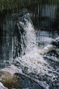 Water splashing in sea