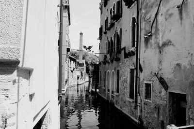 Canal amidst buildings in city