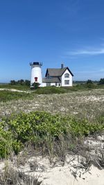 Stage harbor lighthouse at chatham, cape cod