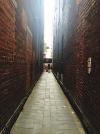 Narrow alley in city