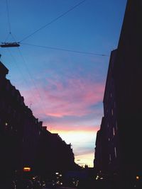 Low angle view of buildings against sky