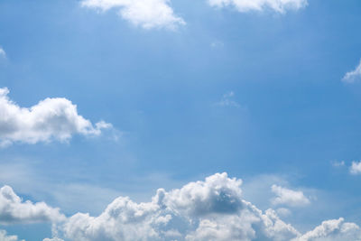 Low angle view of clouds in sky