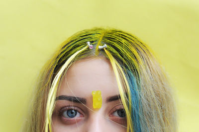 Close-up of young woman