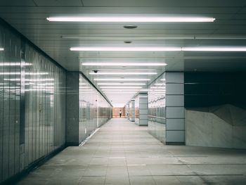 Empty corridor of building