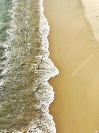 High angle view of beach