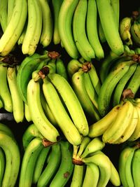 Full frame shot of bananas at market stall