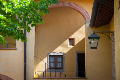 Low angle view of residential building