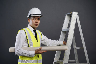 Portrait of a man working