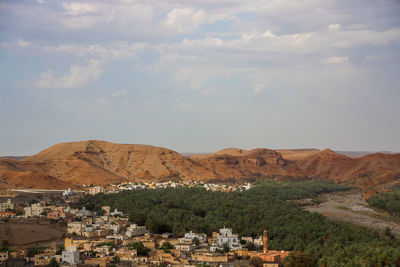 Aerial view of townscape