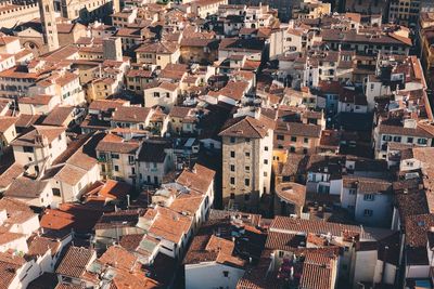 High angle view of townscape