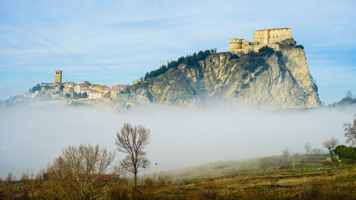 Scenic view of castle against sky