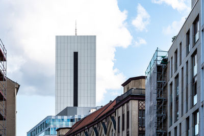 Low angle view of buildings against sky
