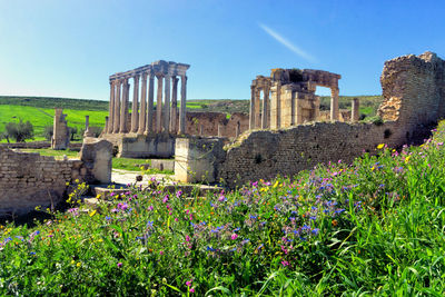 View of old ruins