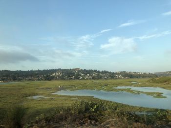 Scenic view of landscape against sky