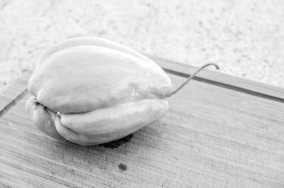 Close-up of bread on table